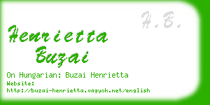 henrietta buzai business card